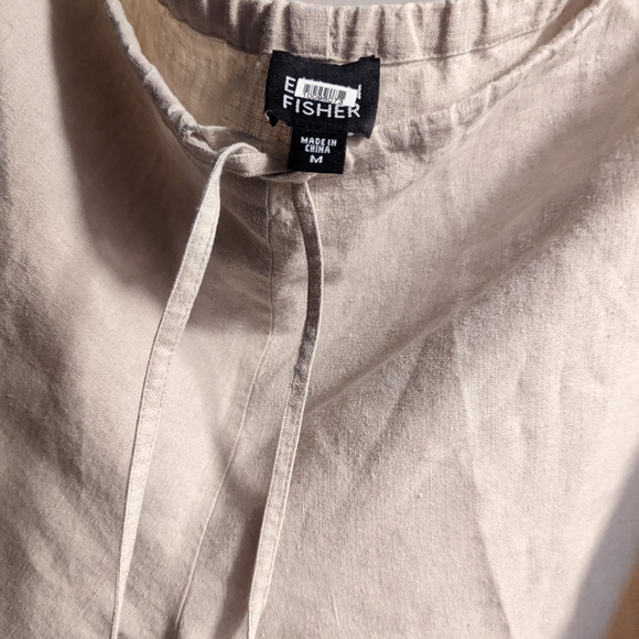 Oatmeal Linen Pants - Picture 2 of 4